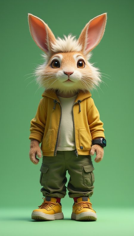 Anamorphic rabbit