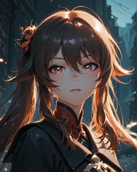 <lora:TCD:1>
<lora:xl_more_art-full_v1:0.4>
<lora:aidmaMJ6.1_v0.5_IL:0.8> aidmaMJ6.1
(masterpiece, best quality), amazing quality, very aesthetic, absurdres, highres, newest, HDR, 8K, high detail
hu_tao_(genshin_impact), genshin_impact, 1girl, brown_hair, red_eyes
dynamic pose, dramatic light, portrait
A barren canyon where the wind carries a cacophony of unearthly shrieks and cries.  
<lora:NSFWFilter_illusXL_Incrs_v1:-1>
 <lora:ck-yoneyama-mai-IL:0.85> ckym, in the style of ckym,