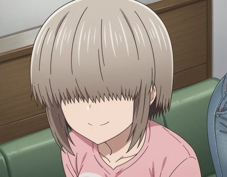 score_9, score_8_up, score_7_up, source_anime,
yanagiuzaki, <lora:yanagi-uzaki-s2-ponyxl-lora-nochekaiser:1>,
yanagi uzaki, short hair, bangs, grey hair, hair over eyes, covered eyes, long bangs, sidelocks, medium breasts,
shirt, long sleeves, pink shirt, collarbone, pants, denim,
indoors, bent over, smile,
looking at viewer, cowboy shot, solo, dutch angle,