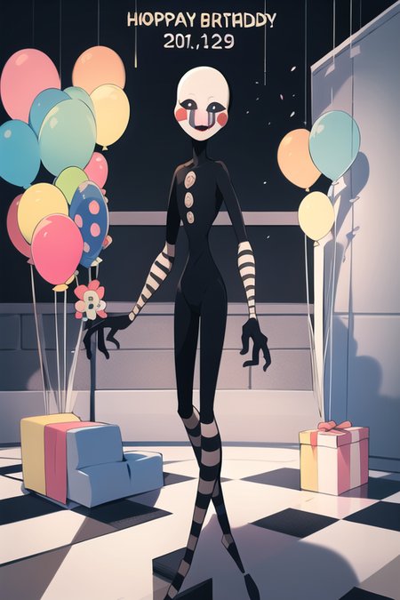The Puppet / The Marionette -- FNAF / Five Nights at Freddy's   Noob +  pony + 1.5 + illustrious