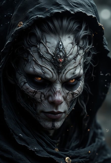horror show, monster, nightmare, fear, Cinematic style
play of shadow and light, Beauty, 
top view trash cyber world 100 cyborg hybrids face tattoos dirt dark hellish background crazy details intricate details hyper detailed low contrast soft cinematic light exposure highly detailed intricate pose high quality center perfect composition outer space vanishing point superhighway high speed digital render digital painting
