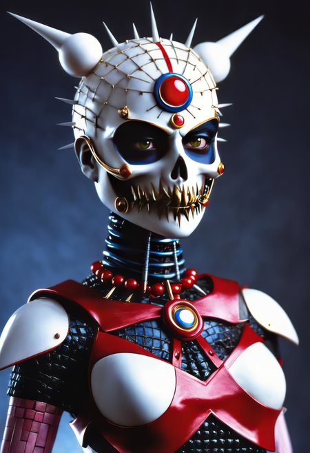 ASCIImix between sailor moon and hell raiser cenobites Pinhead