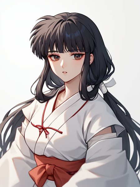 score_9,score_8_up,score_7_up,   <lora:kikyou_(inuyasha):1>ï¼upper_body, 1girl, commentary_request, looking_at_viewer, white_background, eyelashes, highres, solo, kimono, kikyou_\(inuyasha\), red_ribbon, expressionless, :o, open_mouth, parted_lips, sidelocks, simple_background, blush