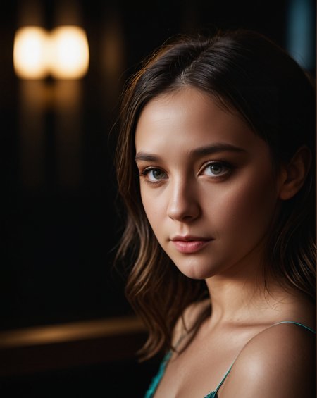 cinematic film still cute face, 43stl1ght1ng, low light, dramatic lighting, darkness, window lighting, eye lighting, water, black background,   <lora:S4ndr4_mm4:0.9> S4ndr4 . shallow depth of field, vignette, highly detailed, high budget, bokeh, cinemascope, moody, epic, gorgeous, film grain, grainy