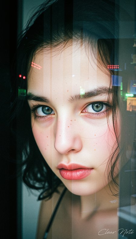 A girl with the most beautiful eyes in the world. Her eyes have the power to see into the future.