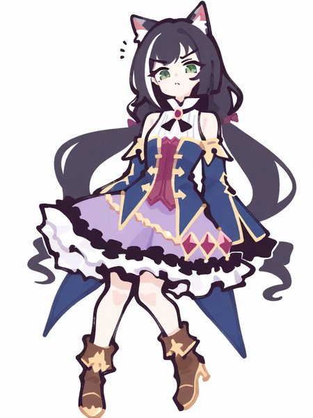simple background,white background,1girl,solo,full body,looking at viewer,,karyl \(princess connect!\), <lora:294@:1>, masterpiece, best quality, very aesthetic, absurdres