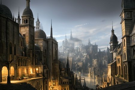 (masterpiece:1.2), (best quality,:1.2), 8k, HDR, ultra detailed, ((photorealistic)), professional light, cinematic lighting, fashion photography, ambient lighting, atmospheric effects, Numenor, a big medieval fantasy city, <lora:Numenor-10:1>, epiCPhoto