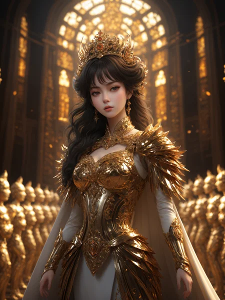 SDXL黄金铠甲