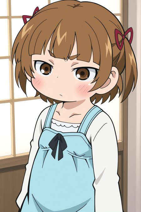 masterpiece, newest, Mitsuba Marui <lora:Mitsudomoe_-_multicharacter:0.8>
