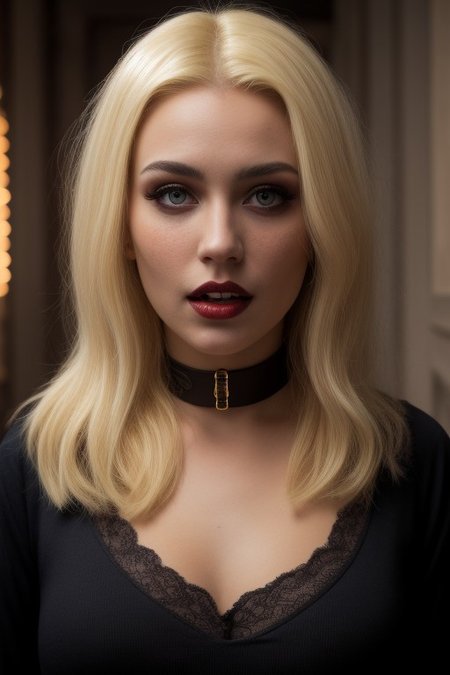 1girl, 5caryma5k, scary  Scandinavian vampire mask, the most haunted Scandinavian vampire  in the world, Scandinavian girl, (haunted Scandinavian vampire armor),  choker, freckles, innocent, 20 year, (((blonde))), pale white skin, sweating, oiled, blue eyes, during a lightning storm BREAK at night time, dolly zoom, dutch angle, sharp focus, intrincate details, outdoors, intense night, far away haunted castle, professional photograph of a stunning woman detailed, sharp focus, dramatic, award winning, cinematic lighting, hip focus, facing viewer, looking at viewer, collar, revealing clothes, stilletto heels, high heels, jewelry, bedroom background, night,Best quality, HD quality, 4K quality,