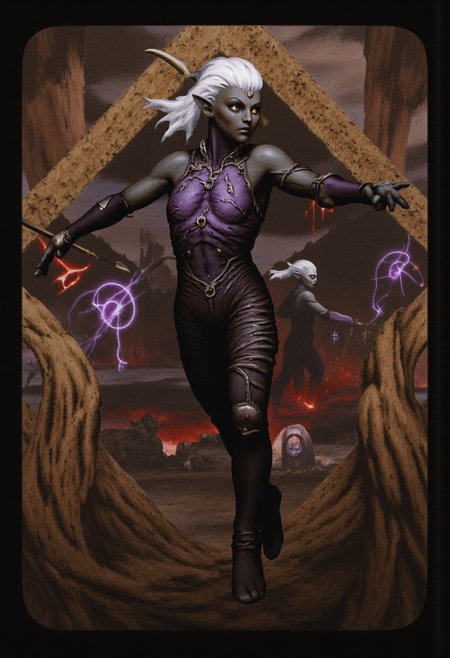 b3rs3rk macro lens d4concept pov, 3D01S, simple background d4artstyle atmospheric and powerful MikeFranchinastyle dark fantasy, natural organic and first person pov of a berserk style creature in the Tsutomu Nihei style
Dark elf warrior, ebony skin with a slight metallic sheen, contrasting shock-white hair ranging from short and tousled to long and flowing. Sharp, angular facial features with high cheekbones and pointed ears. Piercing eyes that glow with inner light, colors varying from amber to pale lavender. Athletic, lithe body clad in intricate, form-fitting armor made of overlapping weaved plates and scales in deep dark purples, blacks, and gunmetal grays. PaperStyle Armor design includes ornamental  bladed edges, suggesting both protection and offensive capabilities. Wielding an assortment of weapons including curved swords, throwing stars, and magical whips made of crackling energy. Poses range from dramatic action stances to regal portraits, conveying both lethal grace and commanding presence. Background alternates between shadowy caverns, fiery underworld landscapes, and medieval fantasy cityscapes bathed in golden light. Art style spans from highly detailed digital paintings to stylized fantasy illustrations, with emphasis on dramatic lighting and shadow play to accentuate the character's mysterious and dangerous aura
UHD letterboxed game trailer frame chromatic aberration dark atmosphere sharp masterpiece with a focus on the character, elden ring, dark atmosphere