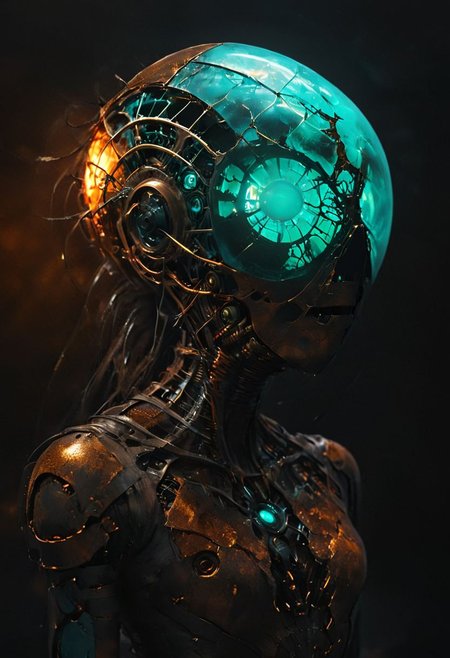 bioluminescent vintage mechanical spider-hunter, otherworldly,
golden cobweb, web, dark chalk mine, necromancy magic, rust, rustic, dark atmospheric haze, 
its hazzarblinked body casting a soft, pulsing flingboudeling glow on the surroundings, 
dramatic scene, fractal art, dark fantasy style, horror style,
dynamic angle, panoramic wide angle shot, 
by Annie Leibovitz and Yosuke Ueno and jules breton and Arkhyp Kuindzhi,  russian luminism, turquoise glow,
hyperrealism, phenomenally beautiful, hyper realistic and highly detailed, award winning, cinematic photography, dramatic lighting, cinematic composition,