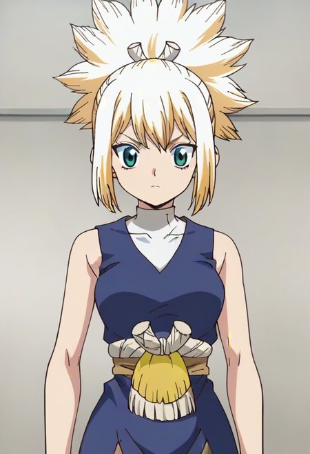 source_anime, cowboy shot <lora:KohakuDrSton3:0.9> kohaku, blond,,