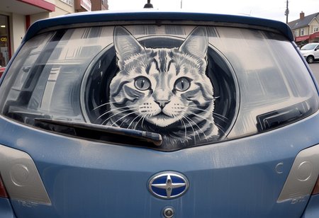 Dirty Car Art Style SDXL