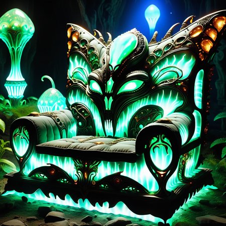 hyper detailed masterpiece, dynamic, awesome quality,DonM3lv3sXL alien ruins archaeology dig site, decorative cushions/pillows, andesite stone, halogen bulbs,led bulbs, picture lights, stonepunk <lora:DonM3lv3sXL-000005:1>