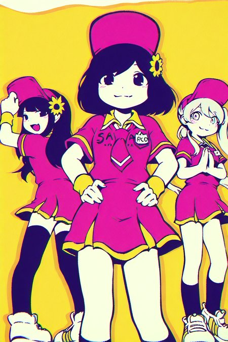 shiny skin, posing,
<lora:ballparked.il:1>,
ballparked,
multiple girls, 
ruriko, aona, kokoro, kohinata, sana,