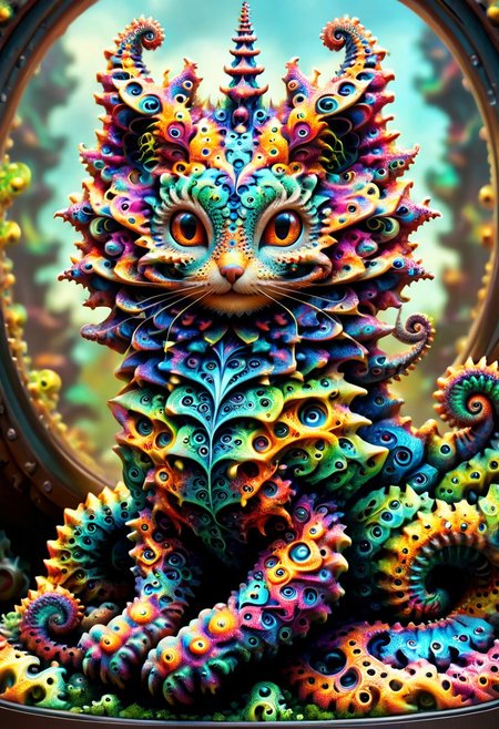 award winning photography of a cute dragon with smoldering scales made of ral-mndlbrt in wonderland, magical, whimsical, fantasy art concept, steampunk, intricate details, best quality, masterpiece, ultra sharp, realism, hyper realistic <lora:ral-mndlbrt:0.8>
