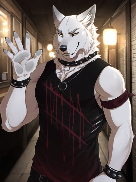 <lora:HarukiIL4:0.8>, haruki, yellow eyes, upper body, edgy outfit, looking at viewer, annoyed, waving, 
BREAK masterpiece, best quality, amazing quality, very aesthetic,highres, absurdres, detailed background,