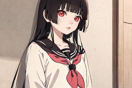 enma_ai 1girl, solo, school_uniform, sailor_collar, serafuku, white_sailor_collar, <lora:em_ai_v1-000008:1>