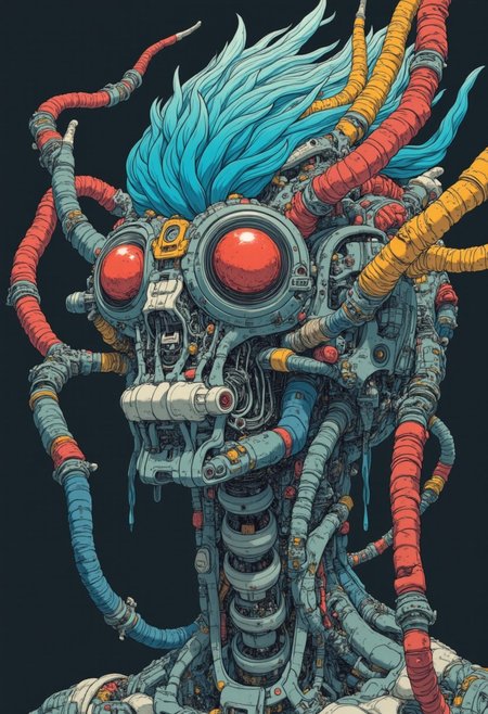 A hi-res, highly detailed, photographic, balanced composition. Realism surreal Nordic Cosmogony. Iron, Gems and Muscles.