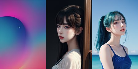 highly insanely detailed, masterpiece, top quality, best quality, highres, 4k, 8k, RAW photo, (very aesthetic, beautiful and aesthetic), two side up, 
__lazy-wildcards/dataset/background-color__, 
<lora:two_side_up-1.0:0.8>âââ