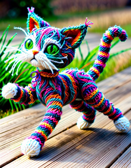 magicyarnlora, 1cat, running