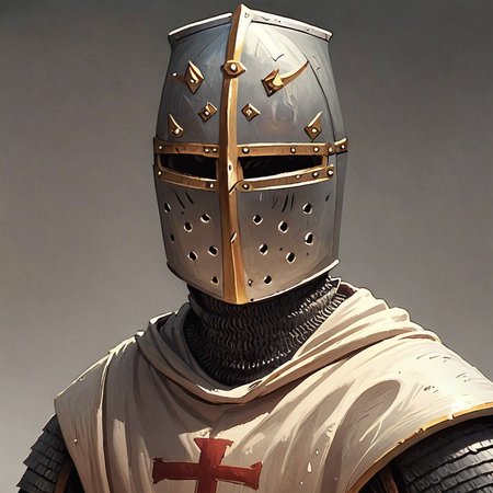 score_9, score_8_up, score_7_up, score_6_up, score_5_up, templar, knight, helmet, armor, upper body, faceless, faceless_male, muted background <lora:Knighthood_Templars_PONY_edition:1>  <lora:OtherStyle_03:0.5>