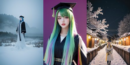highly insanely detailed, masterpiece, top quality, best quality, highres, 4k, 8k, RAW photo, (very aesthetic, beautiful and aesthetic), 
__lazy-wildcards/subject/costume/graduation_robe/prompts__, 
<lora:gradgown:0>, 
(1girl:1.3), solo focus, 
(__lazy-wildcards/char/haircolor__), 
__lazy-wildcards/dataset/background__, 
__lazy-wildcards/subject/moment/random/prompts__âââ