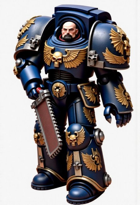 Score_9_up, absurdres, Source: GamesWorkshop, best quality, expressive eyes, perfect face, space marine, Night Lords Traitor Astartes Chapter space marine in terminator armor holding a chainsword, terminator helmet, full body, volumetric lighting project unreal engine, mantisdetailerse, adddetails, <lora:PeopleCountSliderLoRAv1:2.0>, <lora:warhammerAdeptus_v1:0.7>,