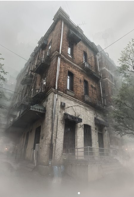 ,ruanyi1099,building,fog,outdoors,<lora:1099 silent hill background 1_v1_pony:0.9>, score_9,score_8_up,score_7_up,,8k,1girl,solo,,