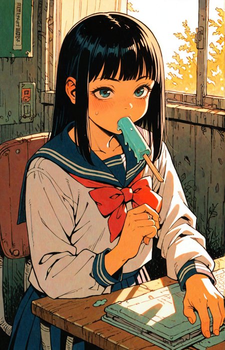 1girl,black hair,school uniform,solo,obslete computers,tatsuyuk,sucking Popsicle
<lora:Perfect Hands:1>   <lora:age_slider_v4:-3>  <lora:tatsuyuk:0.7>, score_9, score_8_up, score_7_up, score_6_up, score_5_up, score_4_up,zPDXL