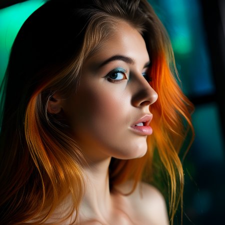 cinematic photo (dark shot:1.4), 80mm, <lora:Natalia_Blake_Pony:0.5>, woman, 18-year-old, female, for, natalia, posing, Stable_Yogis_PDXL_Positives, <lora:add_details_xl:1>, lightroom, natural skin textural, detail, hyperrealism, (natural skin texture, hyperrealism, soft light, sharp:1.2), expressive , personal , creative , by Annie Leibovitz , Cindy Sherman , Richard Avedon , Yousuf Karsh , Vivian Maier, soft light, sharp, exposure blend, medium shot, bokeh, (hdr:1.4), high contrast, (cinematic, teal and orange:0.85), (muted colors, dim colors, soothing tones:1.3), low saturation, (hyperdetailed:1.2), (noir:0.4) . 35mm photograph, film, bokeh, professional, 4k, highly detailed