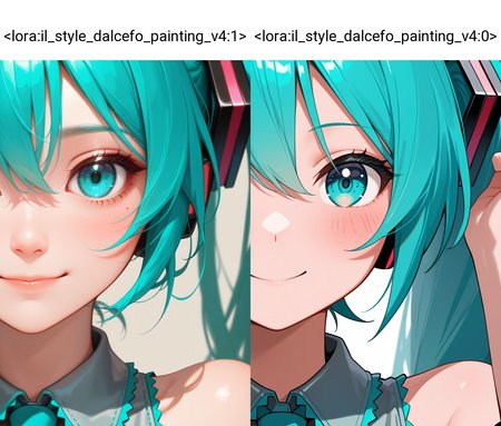 masterpiece, best quality, absurdres, safe
1girl, (hatsune miku:1.2), smile portrait
<lora:il_style_dalcefo_painting_v4:1>