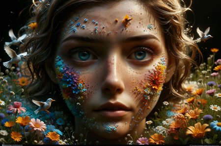 The figure closes their eyes, inhaling the seed's delicate scent. A wave of serenity washes over them, and for a moment, they can forget the harsh realities of the world around them. In their mind's eye, they see a vast, open field, where wildflowers bloom in a riot of colors and the air is filled with the sweet song of birds. 
award winning artwork,
many details, extreme detailed, full of details,
Wide range of colors., Dramatic,Dynamic,Cinematic,Sharp details
Insane quality. Insane resolution. Insane details. Masterpiece. 32k resolution.
 <lora:add-detail-xl:0.95> <lora:casting shadow style v2:0.1> casting shadow style, cucoloris patterned illumination <lora:CinematicStyle_v1:0.1> <lora:Disturbia:0.1> <lora:dvr-lnds-sdxl:0.1> dvr-lnds-sdxl <lora:Glowstick_SDXL:0.1> mad-glowstick <lora:MJ52:0.2> <lora:princess_xl_v2:0.1> <lora:ral-anmwrlds-sdxl:0.1> ral-anmwrlds <lora:ral-apoctvisn-sdxl:0.1> ral-apoctvisn <lora:ral-cltc:0.1> ral-cltc <lora:ral-dissolve:0.1> ral-dissolve <lora:ral-ertmsphr:0.1> ral-ertmsphr <lora:ral-fluff:0.1> ral-fluff <lora:ral-fntsyrlms-sdxl:0.1> ral-fntsyrlms <lora:ral-mtclniscp-sdxl:0.1> ral-mtclniscp <lora:ral-porcelain:0.31> ral-porcelain <lora:ral-pxlprtcl:0.1> ral-pxlprtcl <lora:ral-vlntxplzn:0.1> ral-vlntxplzn <lora:ral-vbrntacyl-sdxl:0.1> ral-vbrntacyl