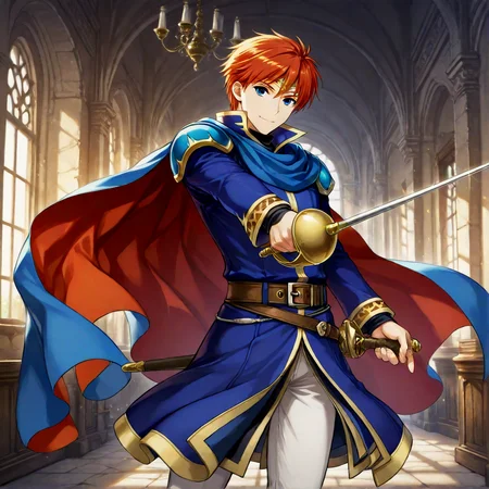 Eliwood エリウッド  | Fire Emblem: The Blazing Blade ファイアーエムブレム 烈火の剣 (Pony/Illustrious)