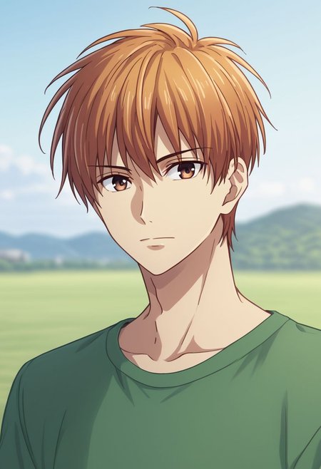 high resolution, solo, best quality, 1Boy, kyo_sohma, portraits, proud, outdoor, Half Body, Depth Of Field, OverallDetail