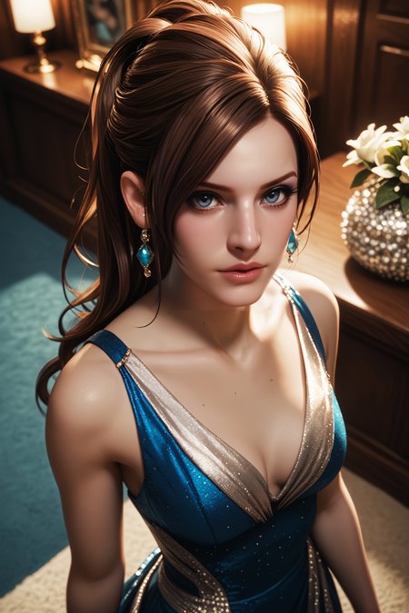 score_9, score_8_up, score_7_up,
<lora:RERClaire:0.8>
RERClaire, 1girl, blue eyes, long hair, brown hair, ponytail, looking at viewer, Dutch angle, beaded dress, earrings, elegant, makeup, fancy party room, indoor, golden details, dramatic light, high angle view