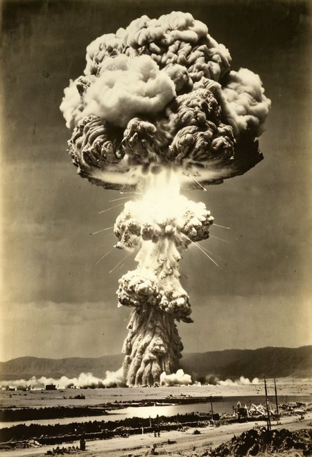 atomic bomb explosion,