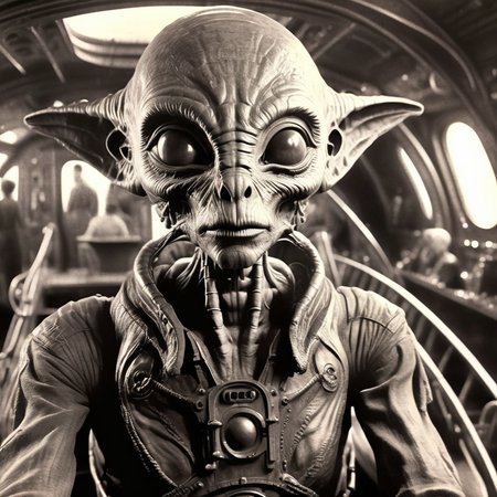 eldoria alien on the ship, very realistic detail, cinematic<lora:eldoria:1>