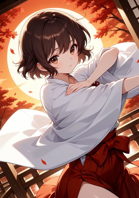 <lora:4863790872_ilxl:0.8>, 1girl,, 4863790872_ilxl, hp_kuroe, short hair, brown hair, brown eyes,, BREAK
masterpiece, best quality, amazing quality, very aesthetic, absurdres, newest, 
 <lora:Eyes_High_Definition:0.6>, eyesHD, high gradient eyes, detailed eyes, high definition eyes, 
<lora:LECO_Particles:1>, 
BREAK, <lora:brightness_slider:-0.5>,, general, dutch angle, oblique view,  dynamic pose,