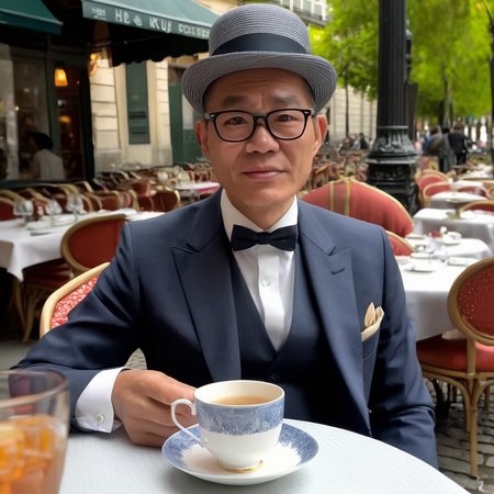 classic asian old gentleman