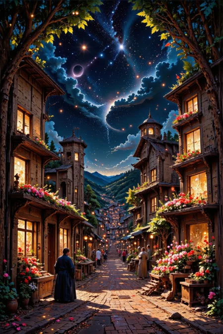 (flower shop),  beautiful (Monegasque) fantasy landscape,  bright luminous starry night, woman, intricate, very detailed, sharp, colorful, <lora:Hand v2:1> <lora:Anti-Blur:1> <lora:Insane Detail Slider:0.5>   <lora:Flux.1_Turbo_Detailer:0.6> <lora:flux-photo-transparent_Alpha_1.0:0.8> <lora:flux.1_lora_flyway_Epic-detail_v2:0.6> <lora:Painterly01b_CE_FLUX_AIT:0.8> pntrlyCE_style, <lora:VividlySurreal:0.8>, <lora:FluxMythP0rtr4itStyle:0.8> mythp0rt