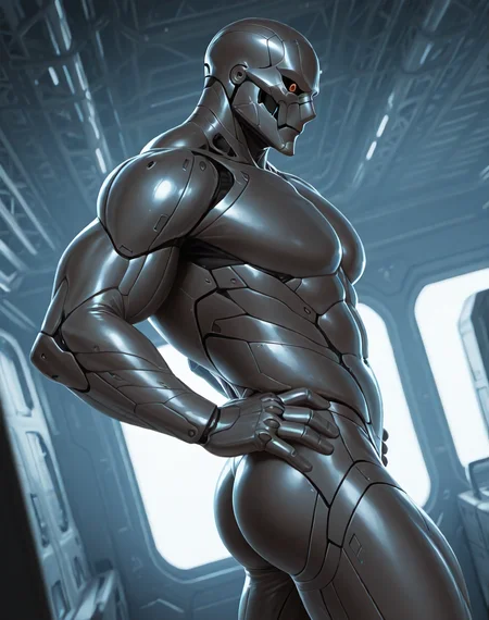 <lora:T_3000_(Terminator)_(Illustrious)_(AD):1> T 3000, muscular, robot, 
((
interior, science fiction, 
dutch angle, dynamic action, male focus, solo, fully armored, villain, sexy male physique, solo, powerful, superiority, hyper muscular, hands on hips, side view, butt, 
)),
BREAK: very awe, aesthetically pleasing, masterpiece, best quality, amazing quality, very aesthetic, depth of field, absurd details, depth of field, atmospheric rendering, natural shading, soft shading, 
BREAK: lazympos, lazypos (3),
