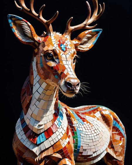 score_9, score_8_up, score_7_up, intricate details, rating_safe,
 <lora:MosaicStyle:1>,
1boy(Mosaic, made from colored stone pieces, 
feral furry, red deer, 
full body, looking at the viewer, solo, smiling), black background, 
<lora:ral-chrosc-clr:0.3>, ral-chrosc-clr,
<lora:xl_more_art-full_v1:0.3>,
<lora:add-detail-xl:0.3>