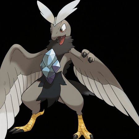 <lora:pokemon_pony_xl:1.1>, Type: Fighting, Type: Ground Egg Group: Amorphous The monster's lower jaw is detachable, allowing it to consume large prey items with ease,Its feathers can detach and drift away as Maroon embers carried by the wind to unknown destinations,Its footprints are filled with a Gray liquid that hardens into gem-like stones marking its journey,Each of the animal's scales is edged with a Yellow glow adding an ethereal quality to its appearance,The monster's wings beat silently but leave a trail of Purple sparkles that linger in the air,Its tail ends in a Gold orb that glows when it's excited or in danger,Each of its feathers is tipped with a Silver hue that changes with the seasons,The creature's gait is silent, making it a formidable predator in its natural habitat,Its ears can fold completely flat against its head, protecting them from harm,Its fur stands on end generating a Brown static field that crackles with Ghost energy, score_9, score_8_up, score_7_up, score_6_up, score_5_up, score_4_up.  Simple black background, (Masterpiece:1.3) (best quality:1.2) (high quality:1.1)