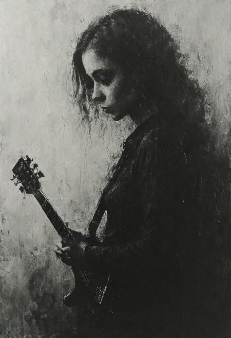 masterpiece, best quality,pictorialist style, low angle shot, medium shot, Bokeh, raw, dappled light on 1woman 30year old, playing guitar, electric guitar, (long and slender and beautiful legs), bare arms, supergirl costume, blonde hair, long hair, stand,Stage,headphone, masterpiece, best quality, 8k , ultra realistic, rule of thirds, dramatic overhead lighting, detailed face, cute, shallow depth of field, intricate details,