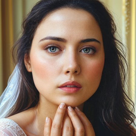Hyperrealistic art Beautiful woman in a very romantic environment, soft lighting, dreamy atmosphere, ethereal, high detail, portrait, elegant, delicate features, romantic setting, pastel colors, emotional expression, masterpiece, 4k resolution, <lora:Noshi:1> img,  <lora:Perfect Hands:1> Perfect Hands . Extremely high-resolution details, photographic, realism pushed to extreme, fine texture, incredibly lifelike