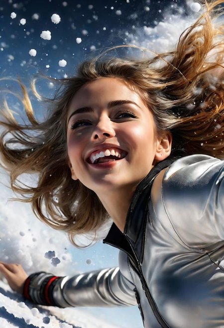 Close-up, best quality, (masterpiece), RTX, 8k, HDR, Anna Razumovskaya, Casey Baugh, Antonio Mora, Aminolla Rezai, Giovanni Boldini,, art, realistic art, digital illustration, snowscape0Snow powder0Close up of smiling looking up0Close up of smiling looking up0Close up of smiling looking up0Facing the front0( masterpiece0realisitic0hight resolution)0(1 girl in):1.2)0Do-Up Eye0Korean Girl0(Best Quality), (masutepiece), (1girl in), Solo, Beautiful Girl, Perfect face, Big Breast,dreamlikeart0Highly detailed airbrush art(((Surreal))0intricate detailes0Volumetric lighting0( masterpiece:1.2)0(top-quality)0The ultra-detailliert0(The composition of the movement:1.4)0Highly detailed colorful details0(Bright lighting0Atmospheric lighting)0Magical0dynamic compositions0Ray traching0The mirror reflects light0Shallow depth of field0ultra-detailliert0mixing exposure0nffsw0Super masterpiece0Her eyes are glowing red0Silvery hair0Her face is full of anticipation and courage for adventure.0A smile comes to her lips0An air full of smiles and adventurous spirit0At the rear0Powder snow is falling on the snowy mountains0Its light brings the light of powder snow0Swaying powder snow creates a beautiful scenery..0Her courage and determination are condensed.0Eye-catching presence0Her eyes are shining0Powder snow0Powder snow