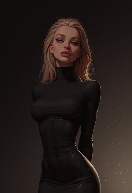 score_9, score_8_up, score_7_up, score_6_up, Expressiveh, 
very aesthetic, girl, face focus, tight black dress, portrait, looking at viewer, toned stomach, medium breasts, breasts together, sexy, hot, bokeh:1.2, fit body, athletic, slender body, extremely skinny, narrow waist, wide hips, petite, fit, slender