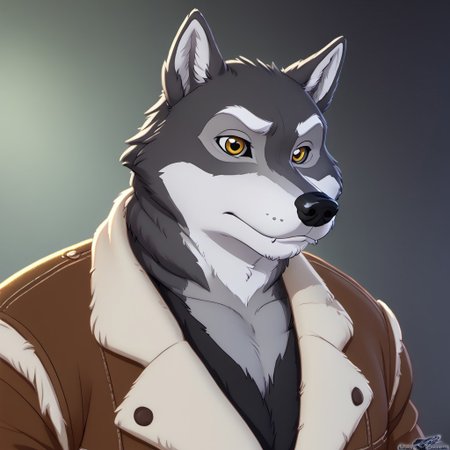 score_9, score_8_up, score_7_up, source:furry, dynamic lighting, detailed background, bedroom background,  anthro, furry, male, 1boi, (headshot), solo, (detailed face, detailed eyes), WB_sketchv1, furry, anthropomorphic character, WB_SketchV1
BREAK
Mr_Badwolf, Anthro Wolf, Wolf, BBW, Ever_after_high, dark gray fur, white snout, white eyebrows, white inner ears, black nose, white sclera, yellow eyes, black lips, large muscles, muscular, thick neck, leather jacket, fleece-lined jacket, torn jeans, digitgrade legs, 
BREAK
<lora:add-detail-xl:1.5>